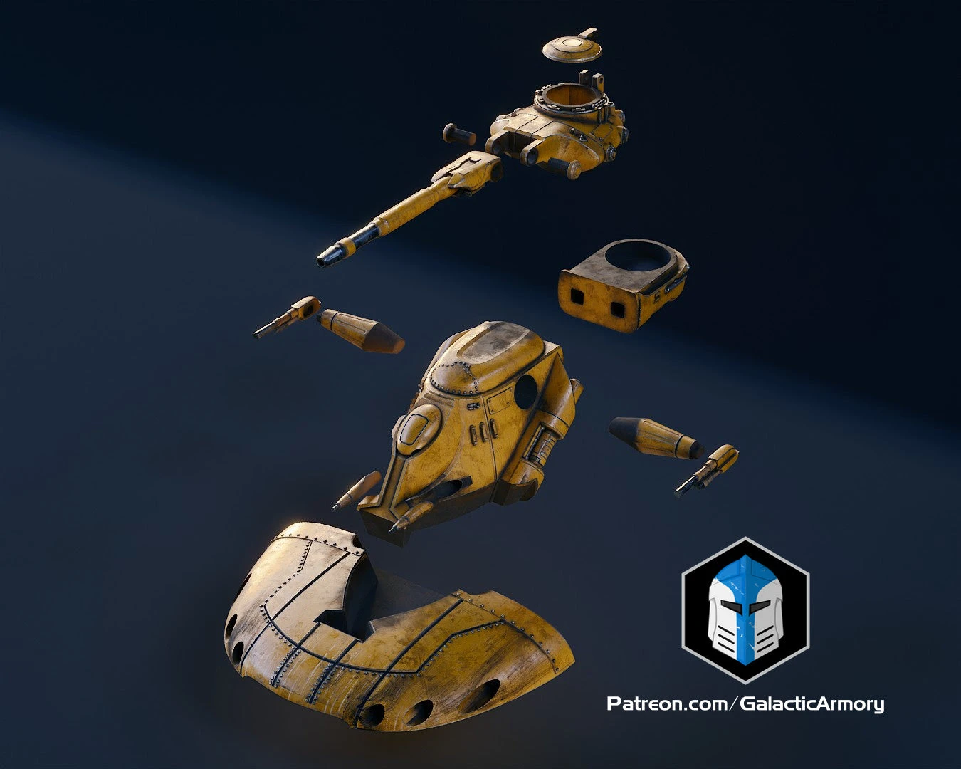 1:48 Scale Floating AAT Tank - 3D Print Files 6 1:48 Scale Floating AAT Tank - 3D Print Files - Image 4