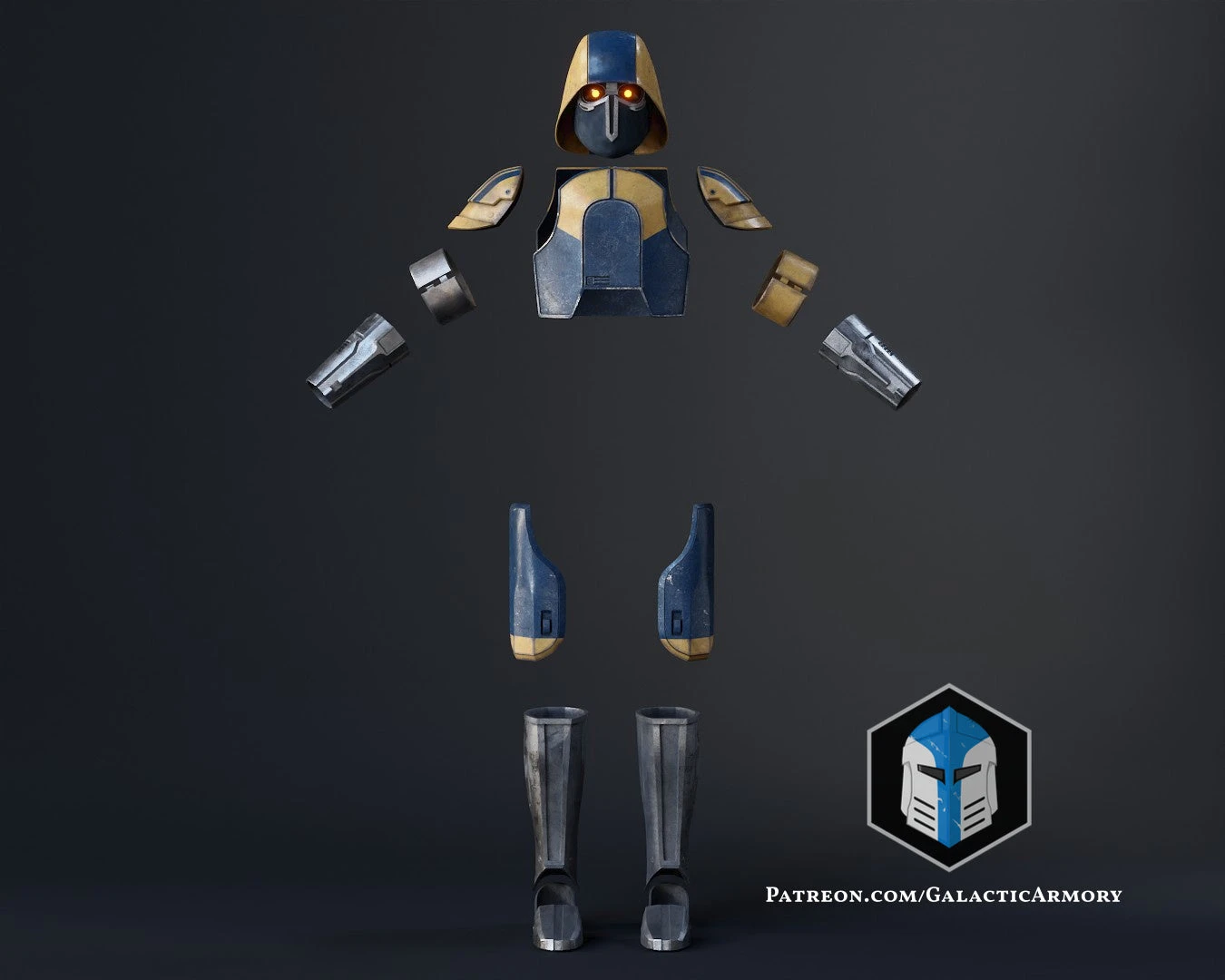 Coruscant Security Force Armor - 3D Print Files 4 Coruscant Security Force Armor - 3D Print Files - Image 2