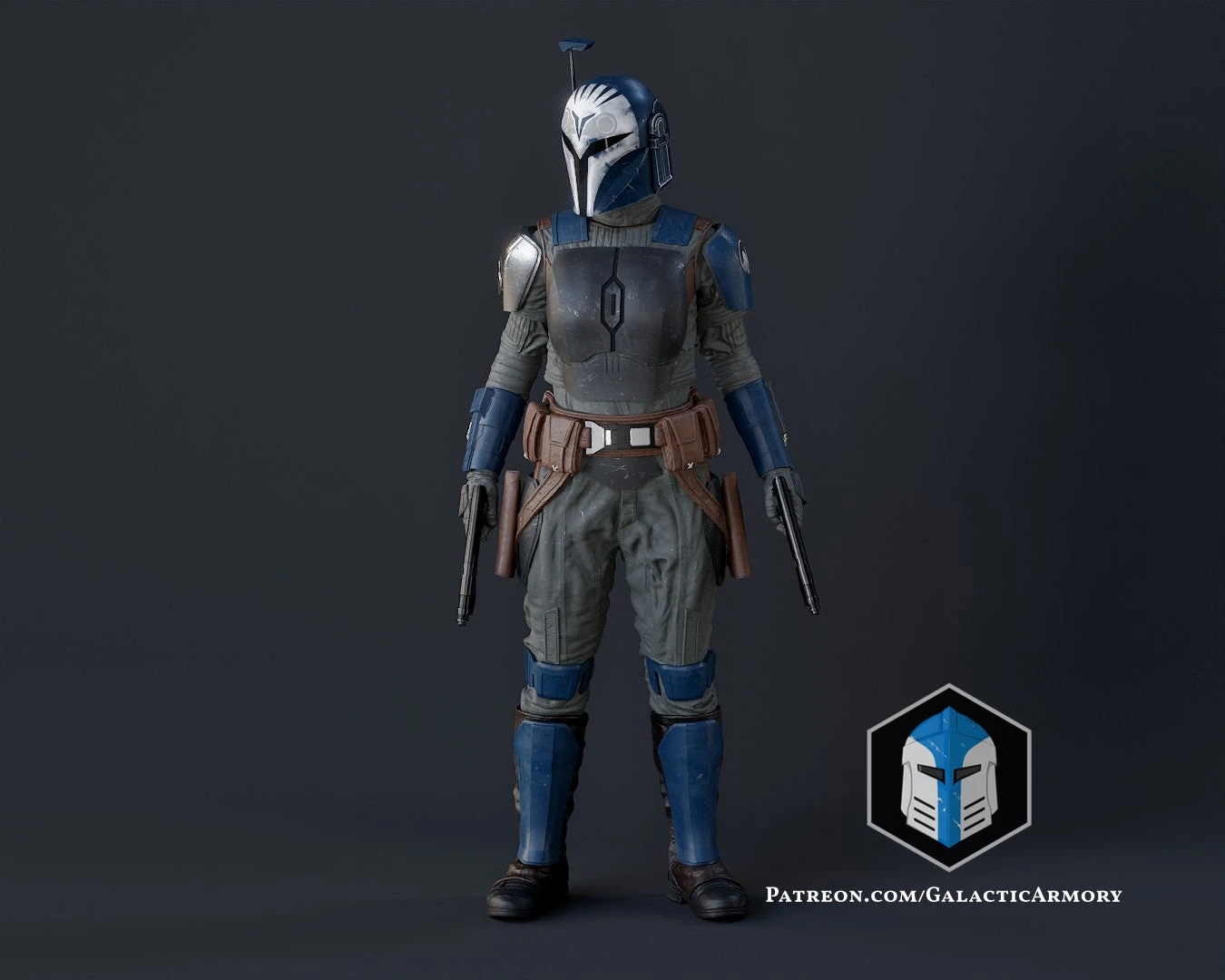 Bo Katan Figurine - Pose 1 - 3D Print Files 5 Bo Katan Figurine - Pose 1 - 3D Print Files - Image 3