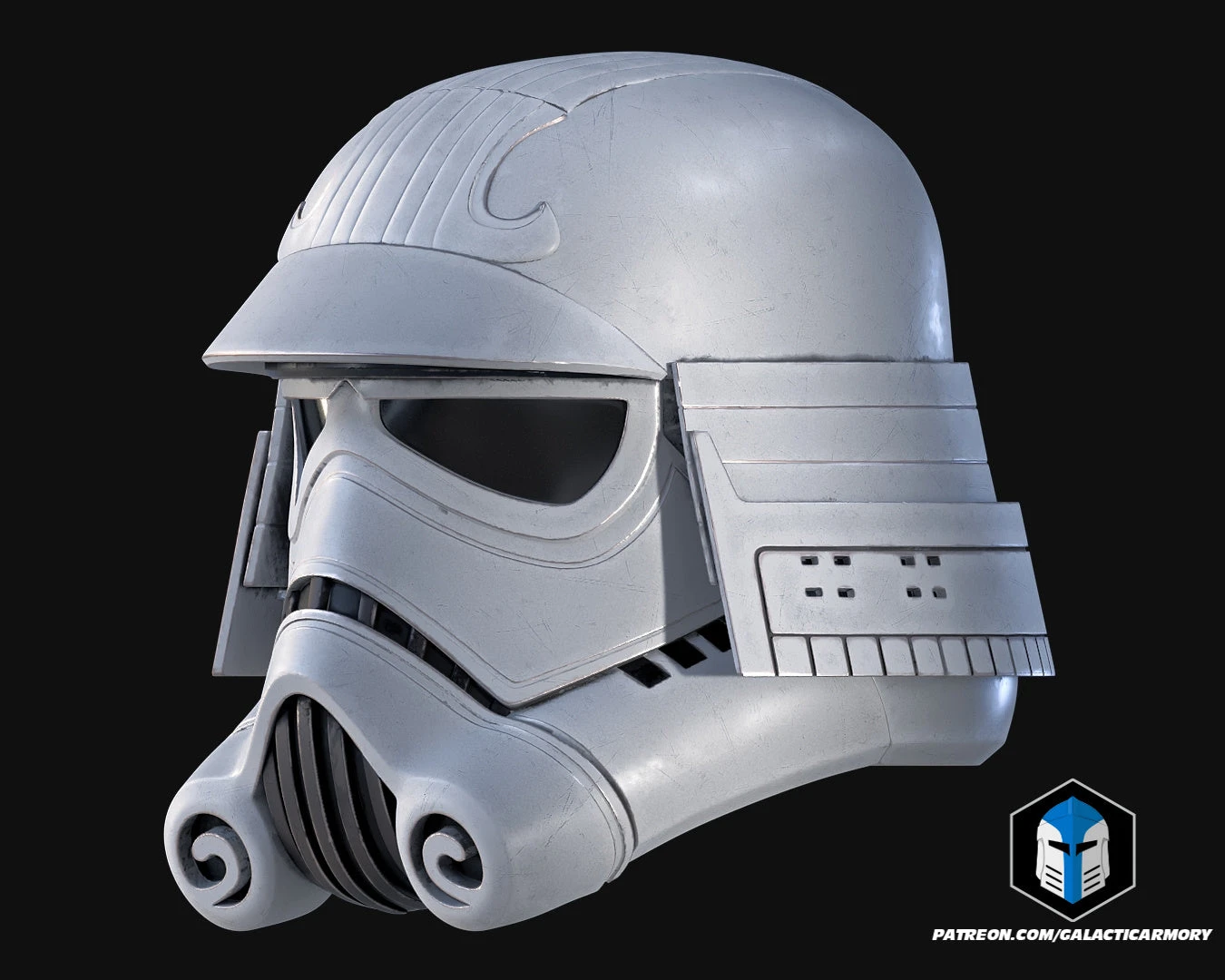 Samurai Stormtrooper Helmet - 3D Print Files 8 Samurai Stormtrooper Helmet - 3D Print Files - Image 6
