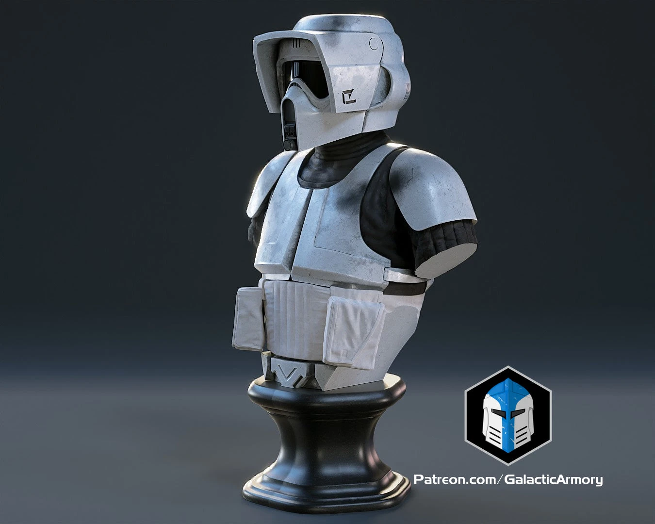 Scout Trooper Bust - 3D Print Files 7 Scout Trooper Bust - 3D Print Files - Image 5