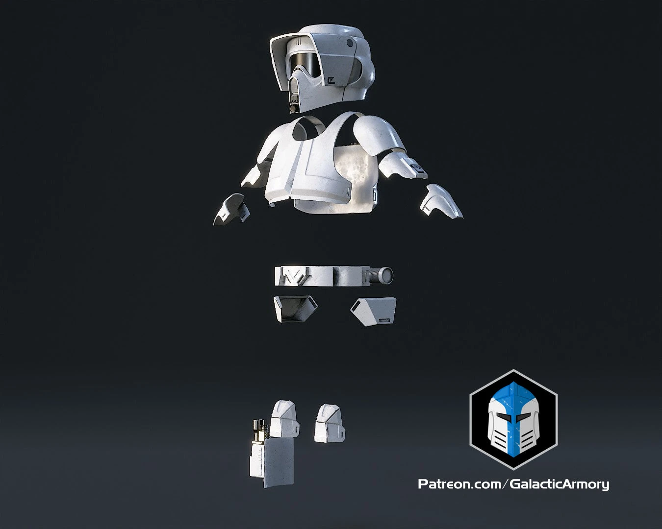 Scout Trooper Armor And Blaster - 3D Print Files 6 Scout Trooper Armor And Blaster - 3D Print Files - Image 4