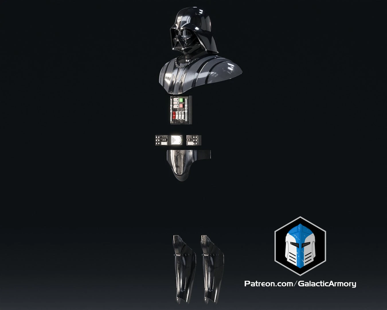 Revenge Of The Sith Darth Vader Armor - 3D Print Files 5 Revenge Of The Sith Darth Vader Armor - 3D Print Files - Image 3