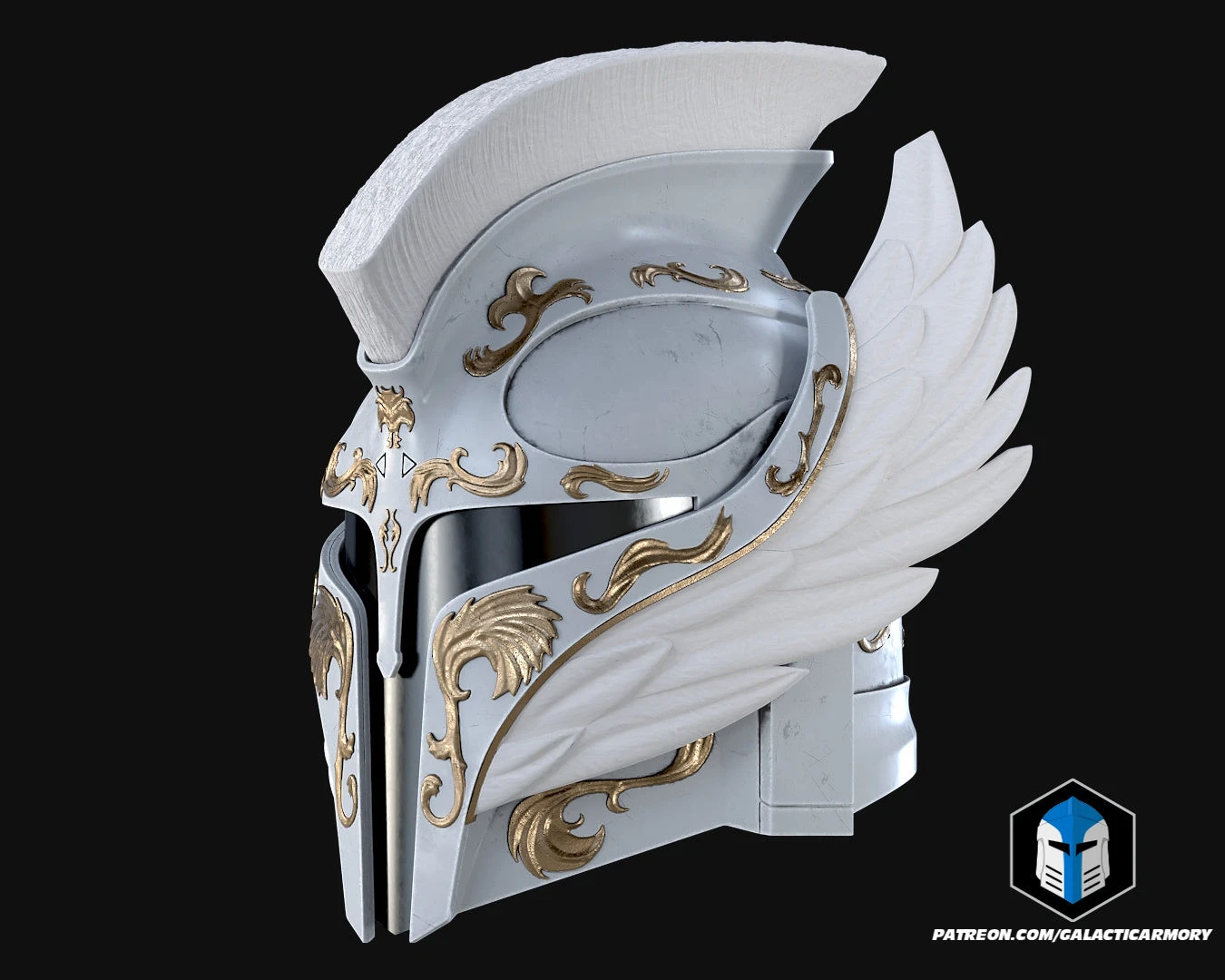 Angelic Mando Helmet - 3D Print Files 7 Angelic Mando Helmet - 3D Print Files - Image 5