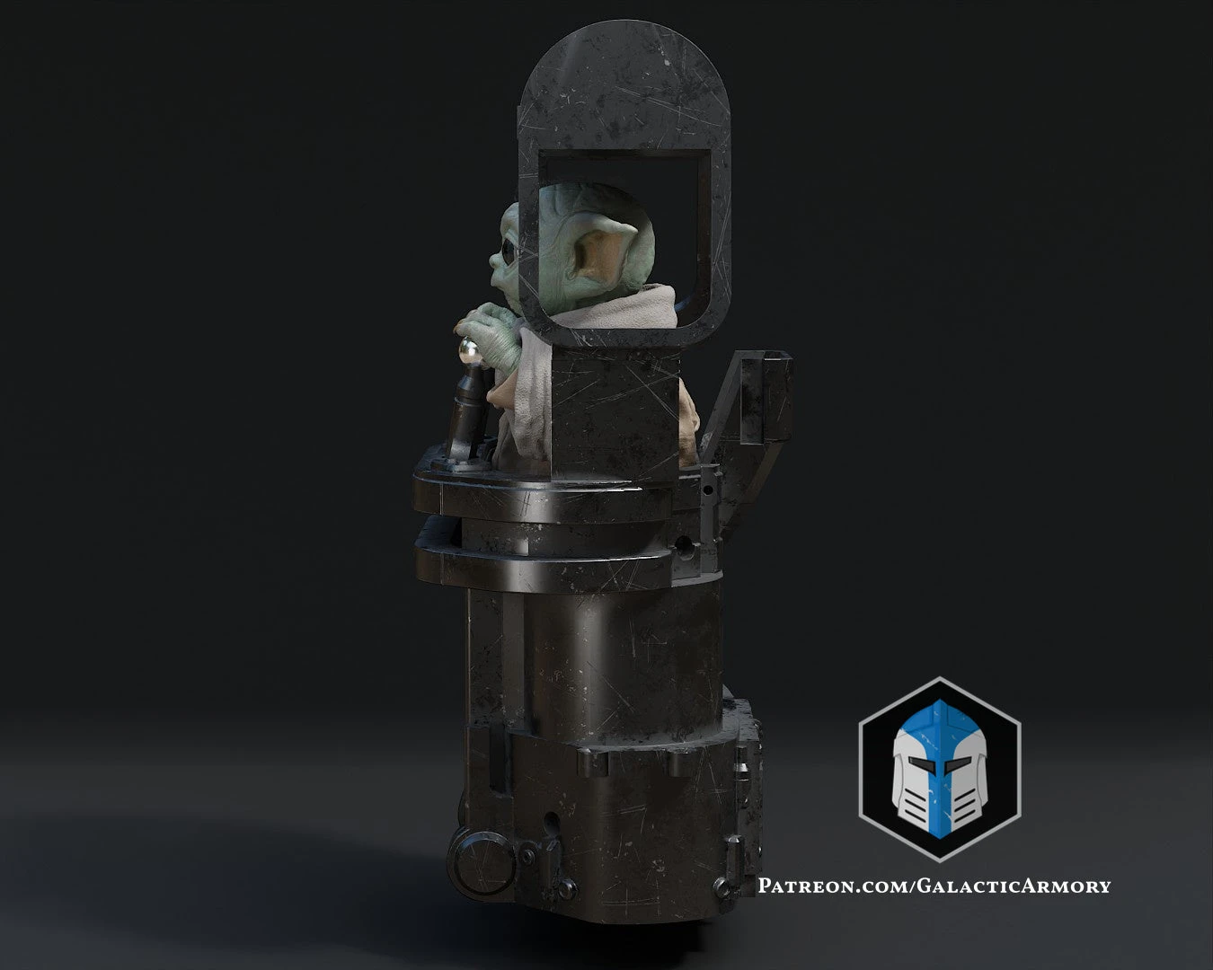 Grogu Figurine - Pose 5 - 3D Print Files 7 Grogu Figurine - Pose 5 - 3D Print Files - Image 5