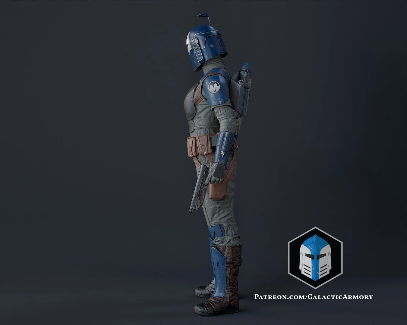 Bo Katan Figurine - Pose 1 - 3D Print Files 7 Bo Katan Figurine - Pose 1 - 3D Print Files - Image 5