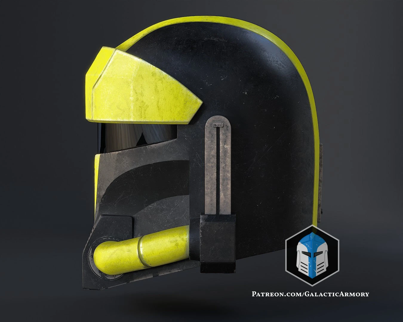 Hazmat Mandalorian Helmet - 3D Print Files 9 Hazmat Mandalorian Helmet - 3D Print Files - Image 7
