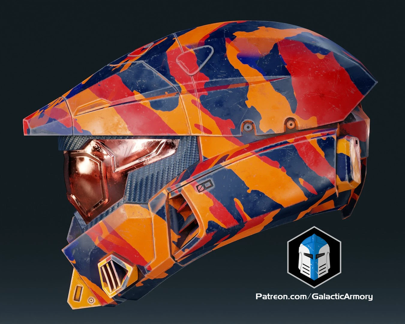 Infinite Mark 7 Helmet - 3D Print Files 9 Infinite Mark 7 Helmet - 3D Print Files - Image 7