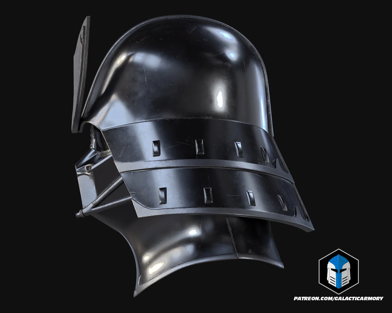 Samurai Darth Vader Helmet - 3D Print Files 9 Samurai Darth Vader Helmet - 3D Print Files - Image 7