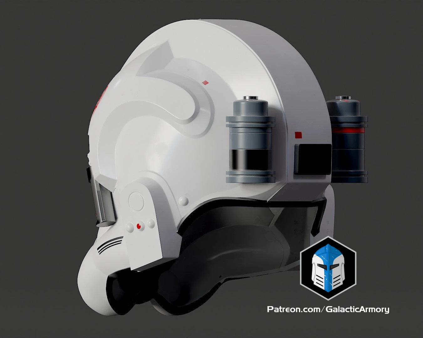 AT-AT Driver Helmet - 3D Print Files 10 AT-AT Driver Helmet - 3D Print Files - Image 8
