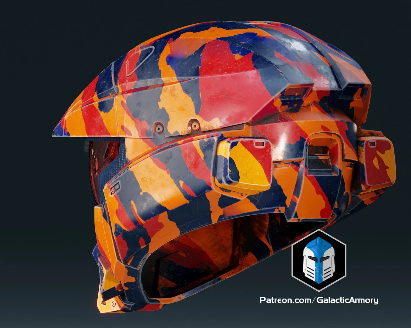 Infinite Mark 7 Helmet - 3D Print Files 10 Infinite Mark 7 Helmet - 3D Print Files - Image 8