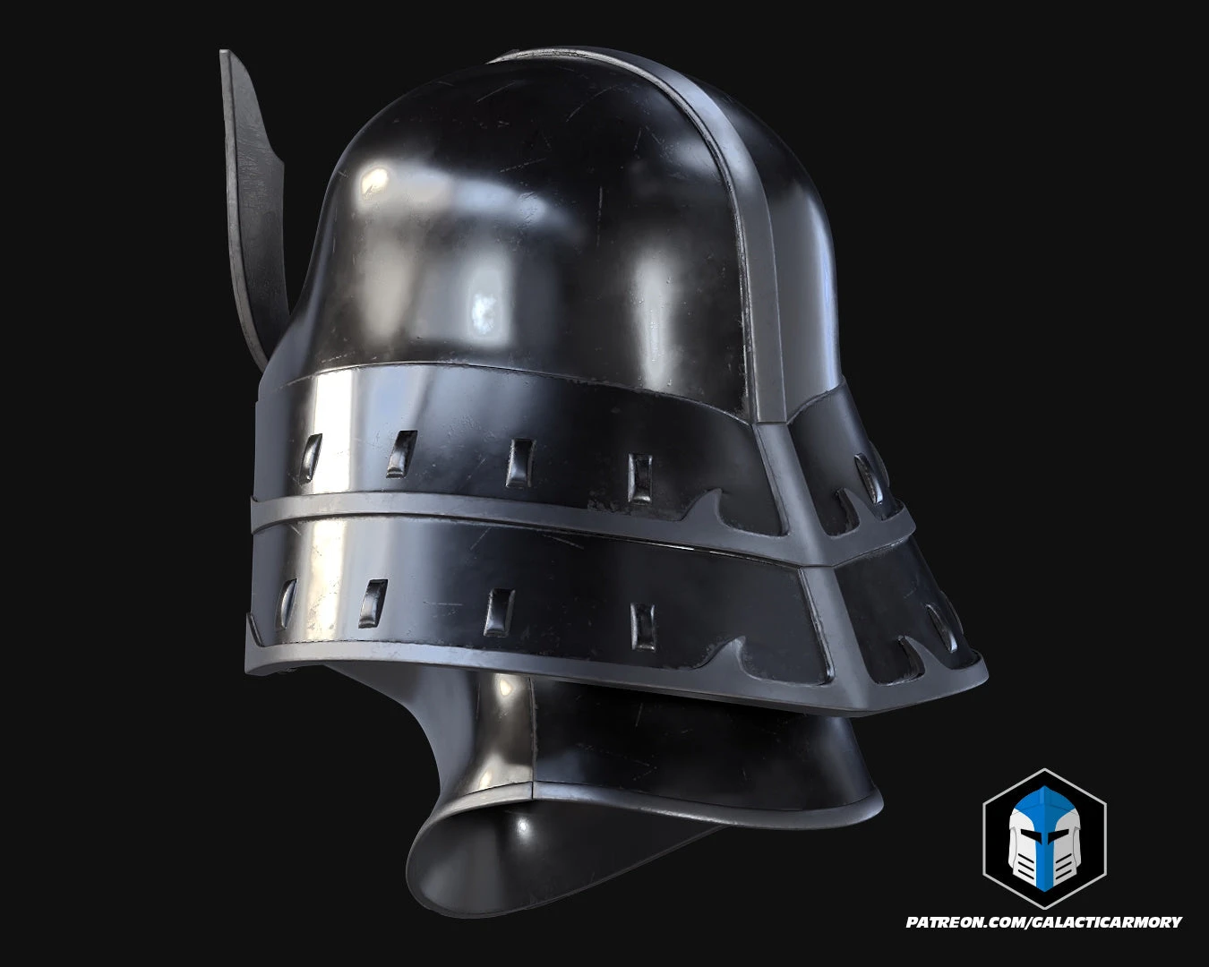 Samurai Darth Vader Helmet - 3D Print Files 10 Samurai Darth Vader Helmet - 3D Print Files - Image 8