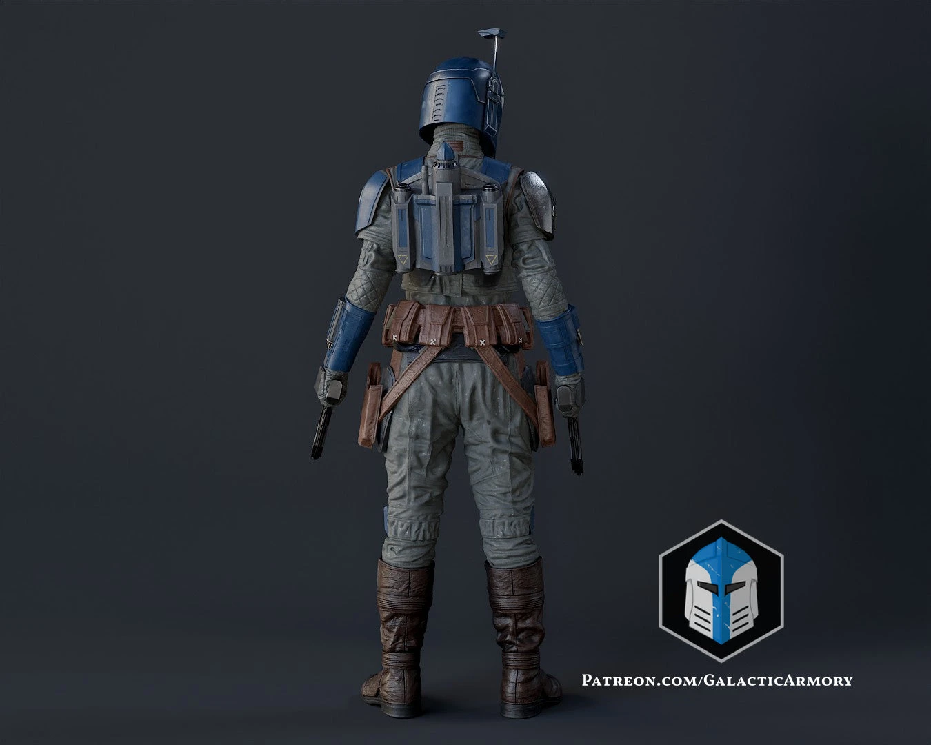 Bo Katan Figurine - Pose 1 - 3D Print Files 9 Bo Katan Figurine - Pose 1 - 3D Print Files - Image 7