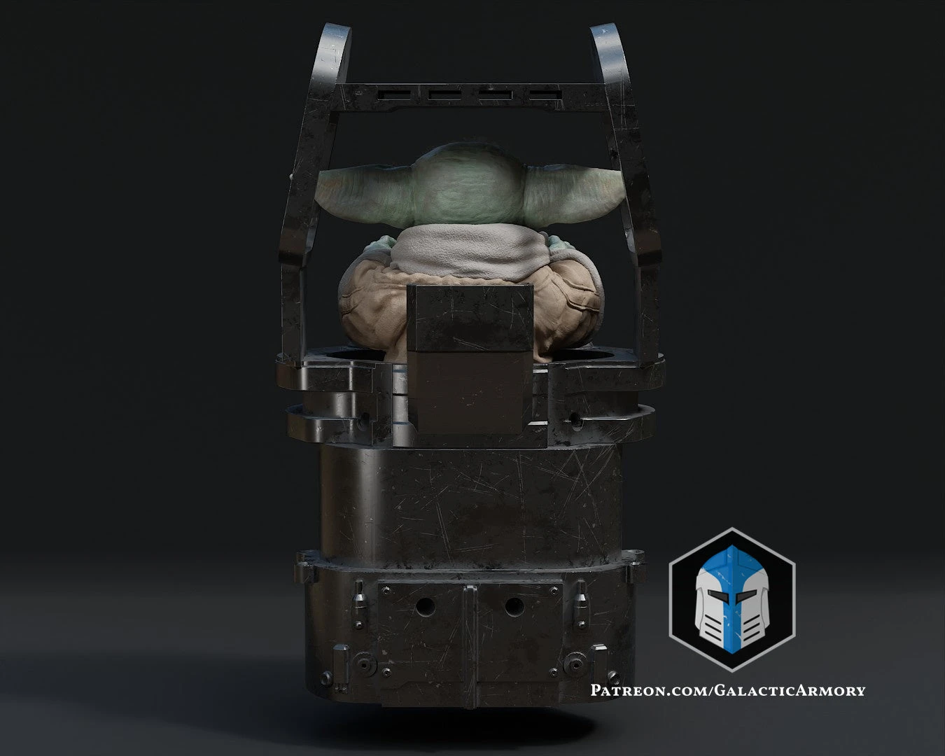 Grogu Figurine - Pose 5 - 3D Print Files 9 Grogu Figurine - Pose 5 - 3D Print Files - Image 7