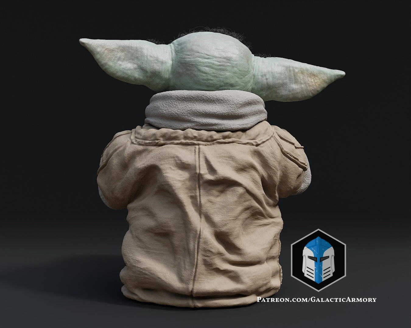 Grogu Figurine - Pose 4 - 3D Print Files 10 Grogu Figurine - Pose 4 - 3D Print Files - Image 8