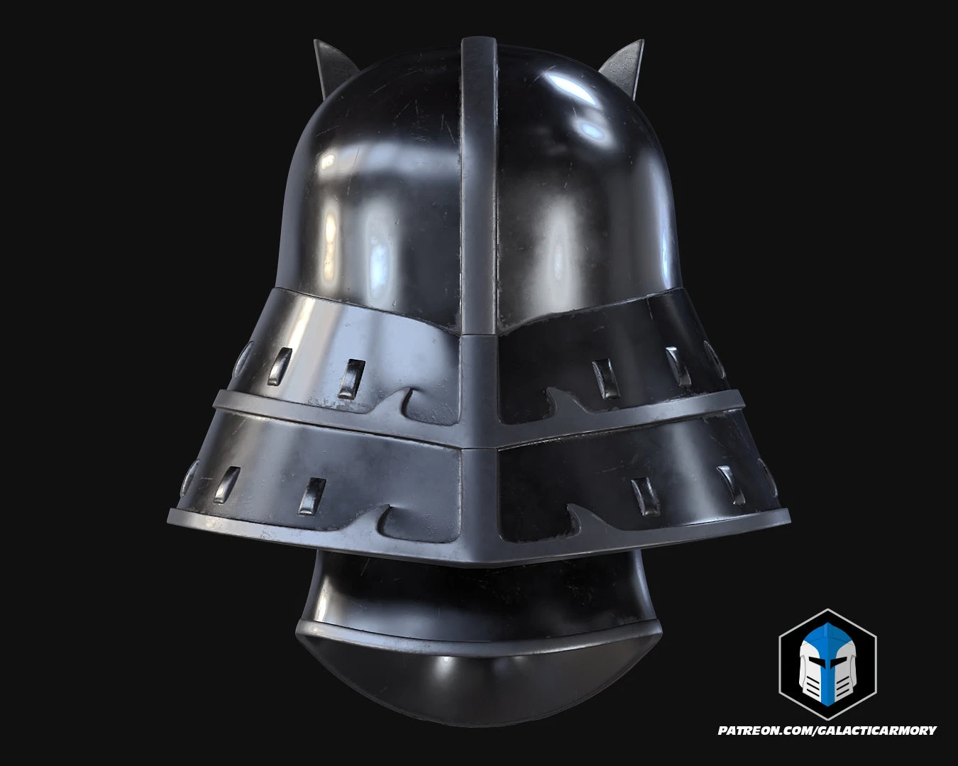 Samurai Darth Vader Helmet - 3D Print Files 11 Samurai Darth Vader Helmet - 3D Print Files - Image 9
