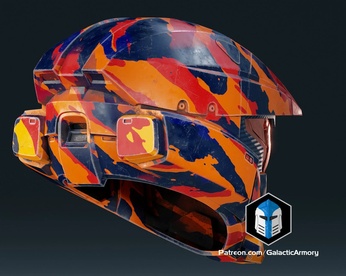 Infinite Mark 7 Helmet - 3D Print Files 12 Infinite Mark 7 Helmet - 3D Print Files - Image 10