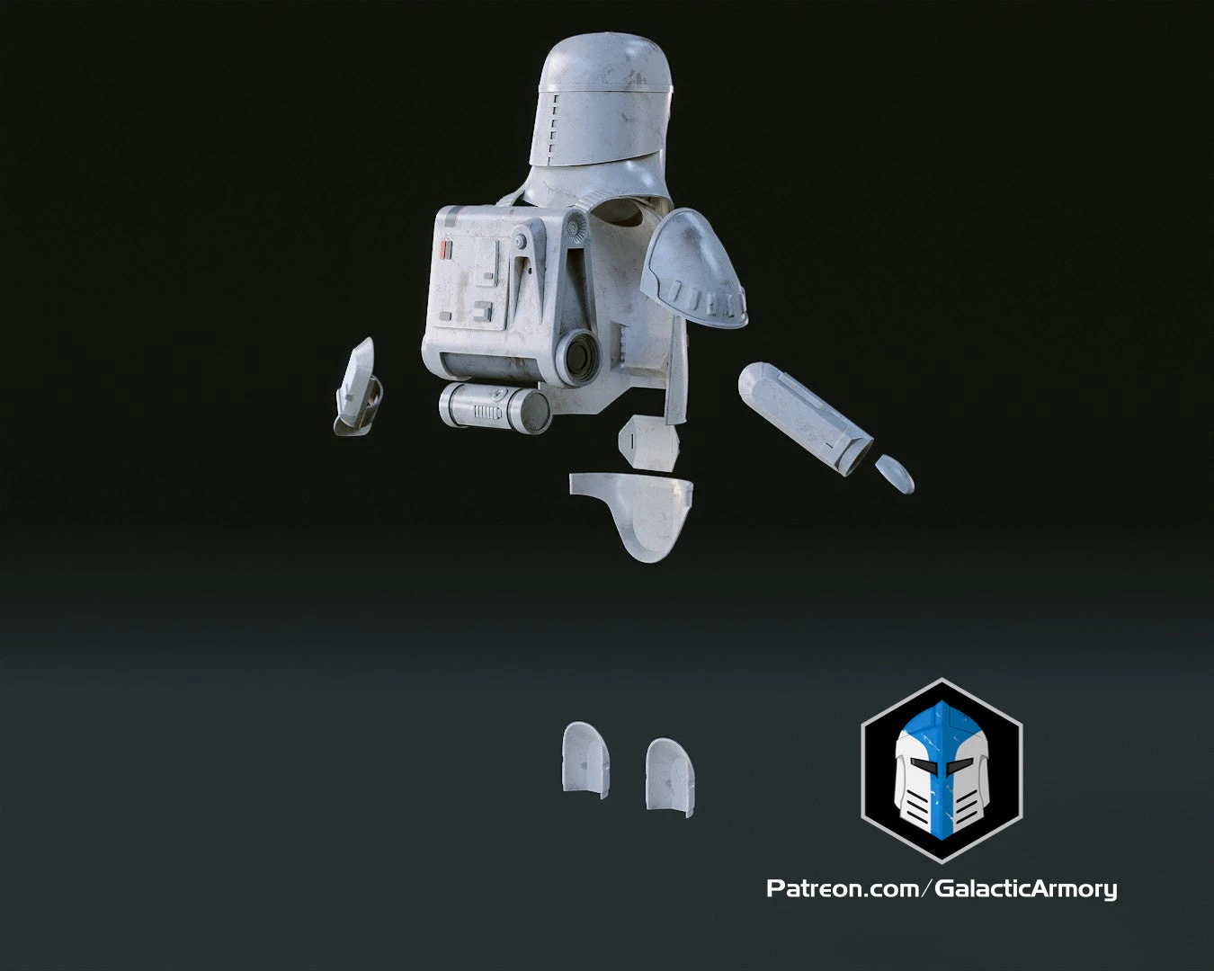 ESB Snowtrooper Helmet & Armor - 3D Print Files 9 ESB Snowtrooper Helmet & Armor - 3D Print Files - Image 7