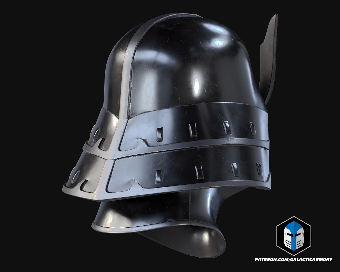 Samurai Darth Vader Helmet - 3D Print Files 12 Samurai Darth Vader Helmet - 3D Print Files - Image 10