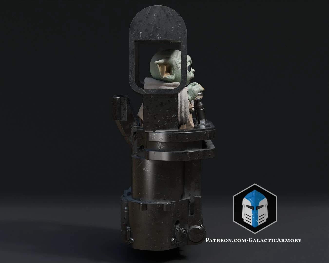 Grogu Figurine - Pose 5 - 3D Print Files 11 Grogu Figurine - Pose 5 - 3D Print Files - Image 9