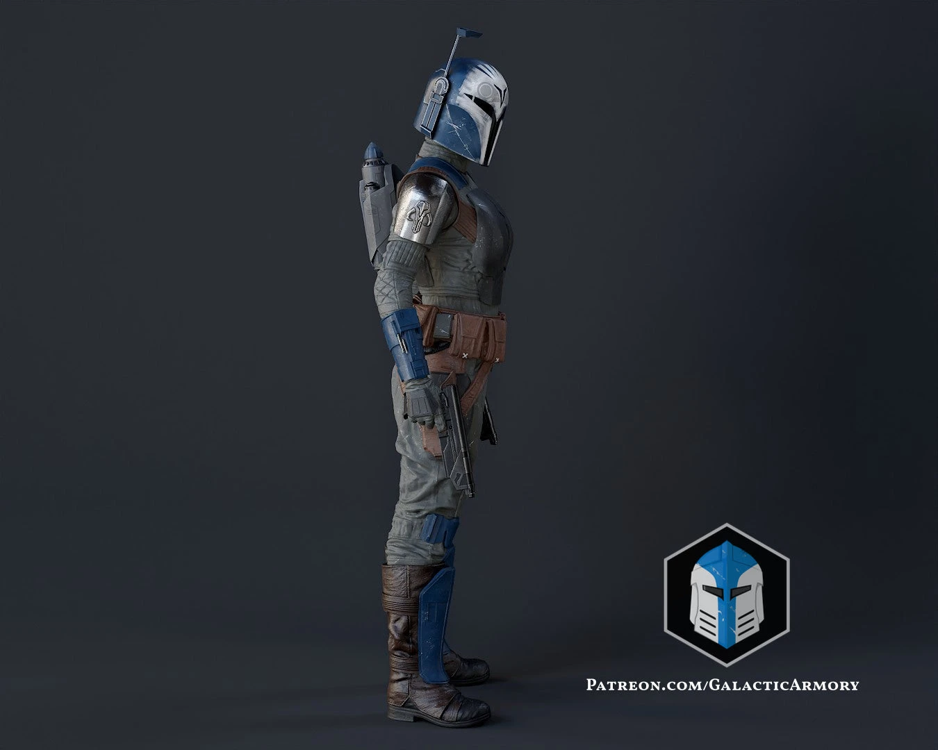 Bo Katan Figurine - Pose 1 - 3D Print Files 11 Bo Katan Figurine - Pose 1 - 3D Print Files - Image 9