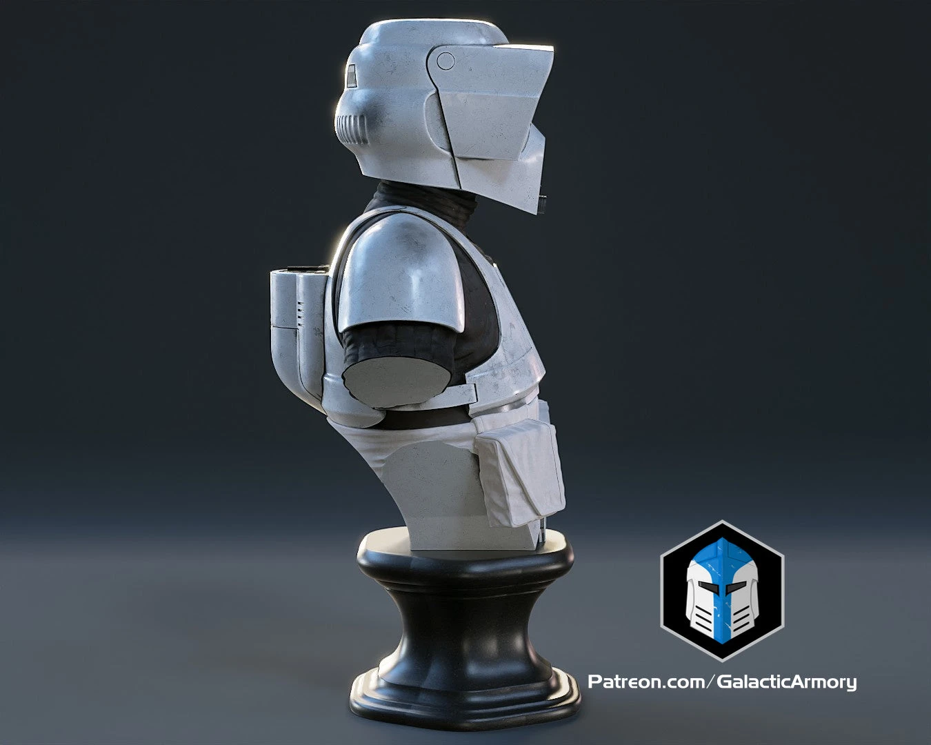 Scout Trooper Bust - 3D Print Files 12 Scout Trooper Bust - 3D Print Files - Image 10