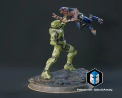 Infinite Master Chief Figurine - Pose 6 - 3D Print Files -Galactic Armory Store 10007