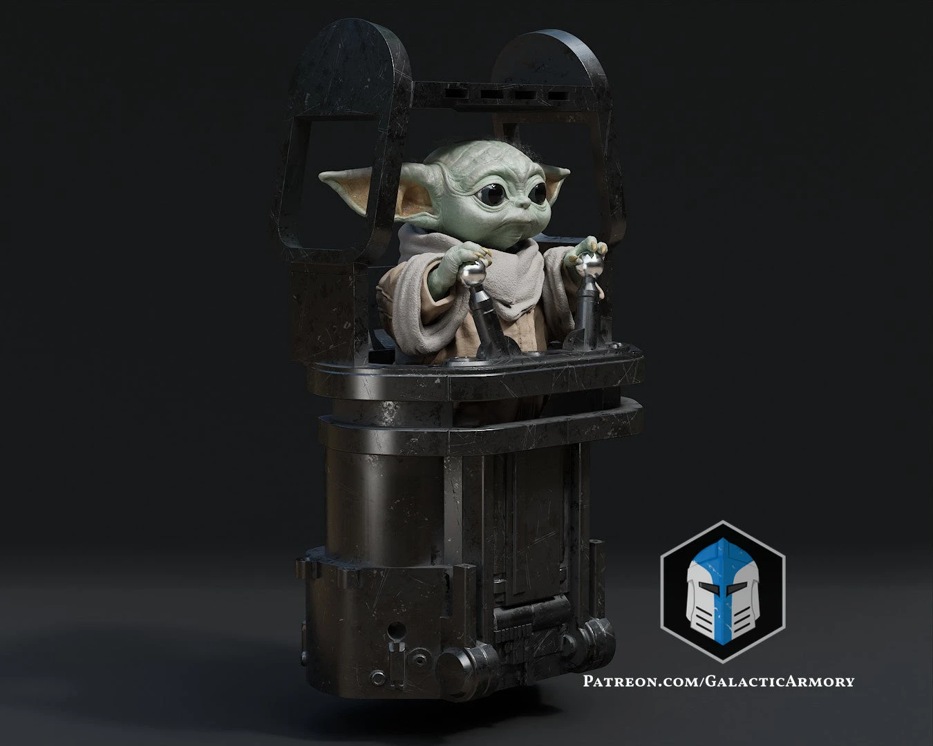 Grogu Figurine - Pose 5 - 3D Print Files 12 Grogu Figurine - Pose 5 - 3D Print Files - Image 10