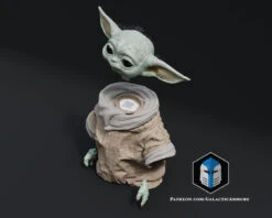 Grogu Figurine - Pose 1 - 3D Print Files -Galactic Armory Store 10250