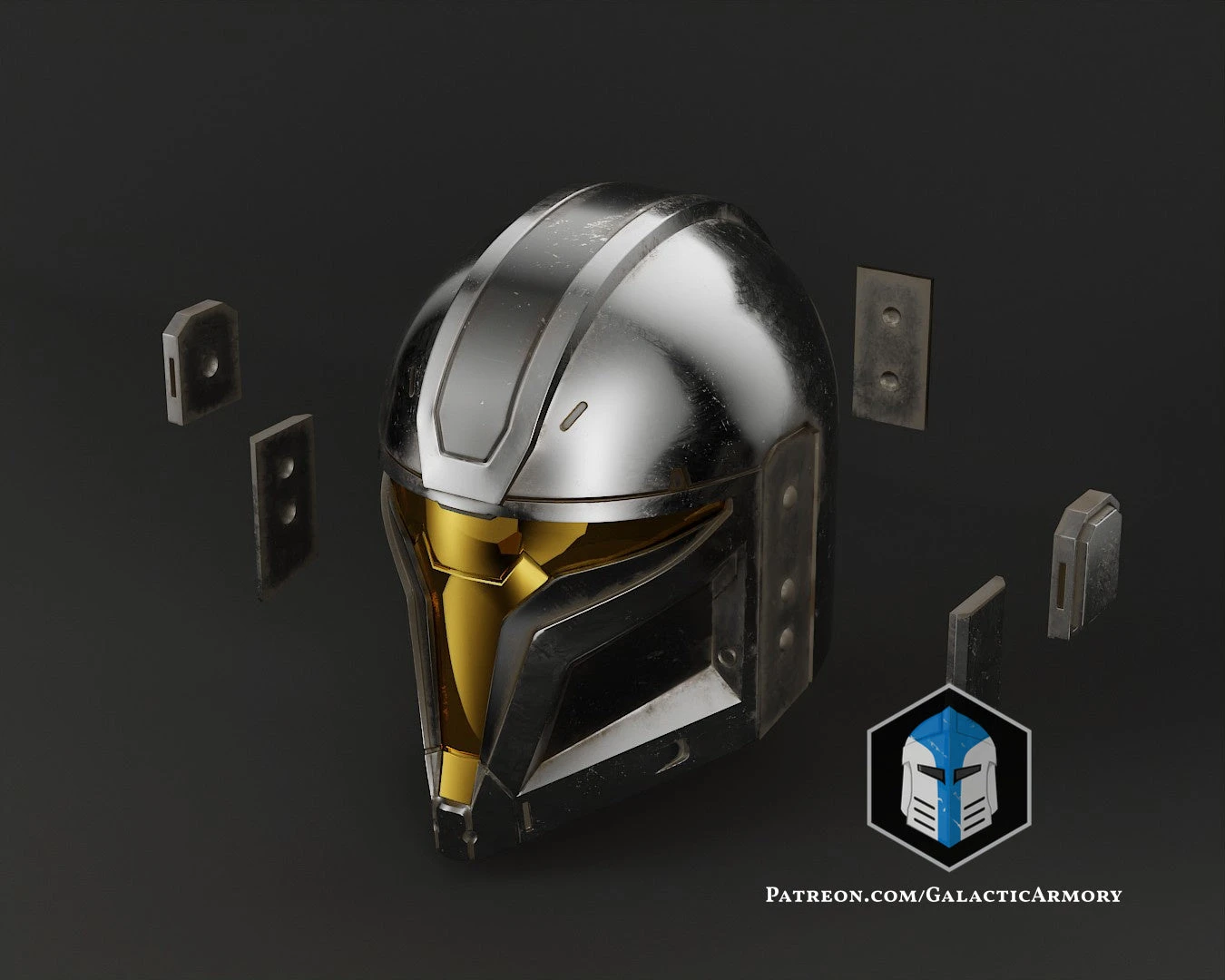Mando Spartan Helmet - Version 1 - 3D Print Files 6 Mando Spartan Helmet - Version 1 - 3D Print Files - Image 4