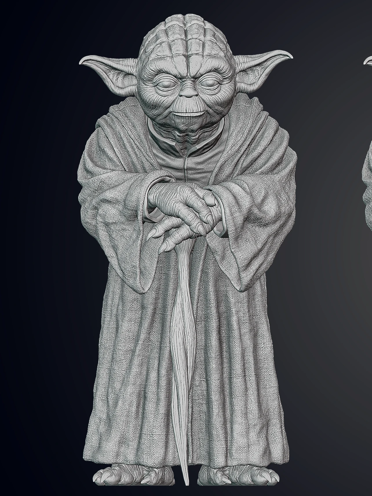 Life Sized Yoda Statue - Pose 2 - DIY 5 Life Sized Yoda Statue - Pose 2 - DIY - Image 3