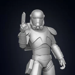 Bad Batch Hunter Figurine - Pose 1 - 3D Print Files