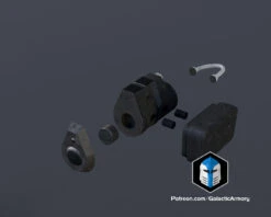 ODST Helmet Accessory Pack - 3D Print Files -Galactic Armory Store 1a