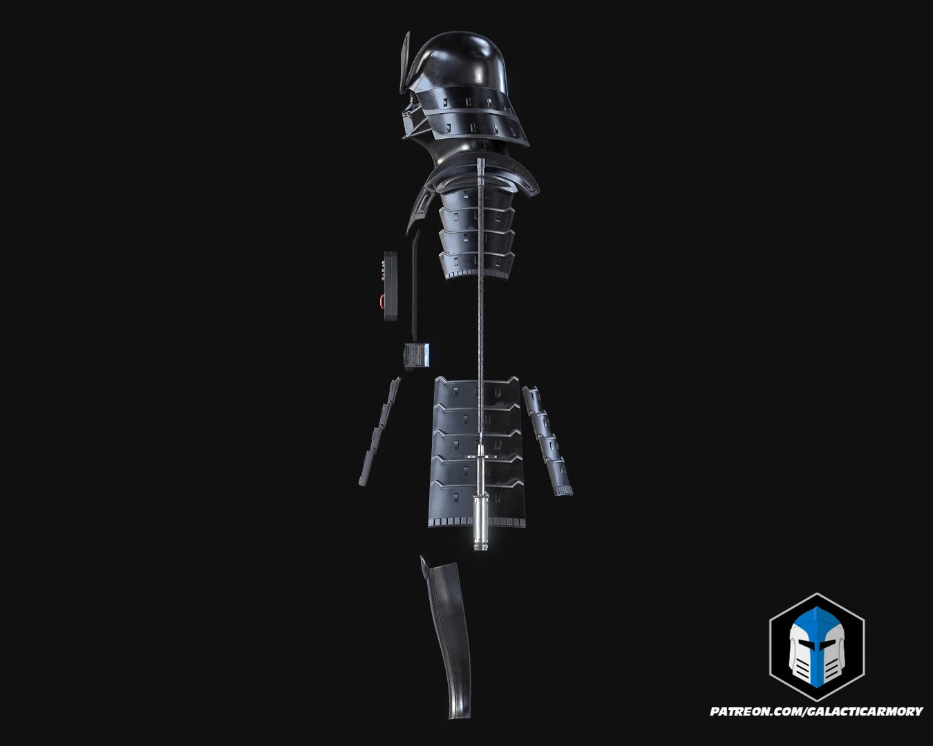 Samurai Darth Vader Armor - 3D Print Files 6 Samurai Darth Vader Armor - 3D Print Files - Image 4