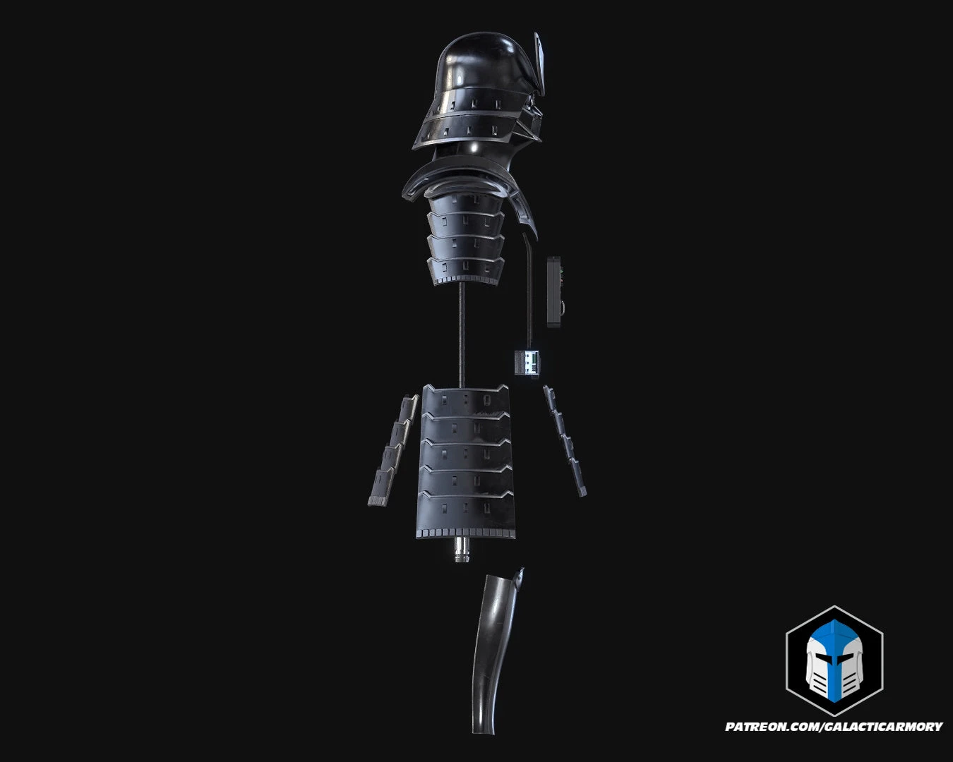 Samurai Darth Vader Armor - 3D Print Files 10 Samurai Darth Vader Armor - 3D Print Files - Image 8