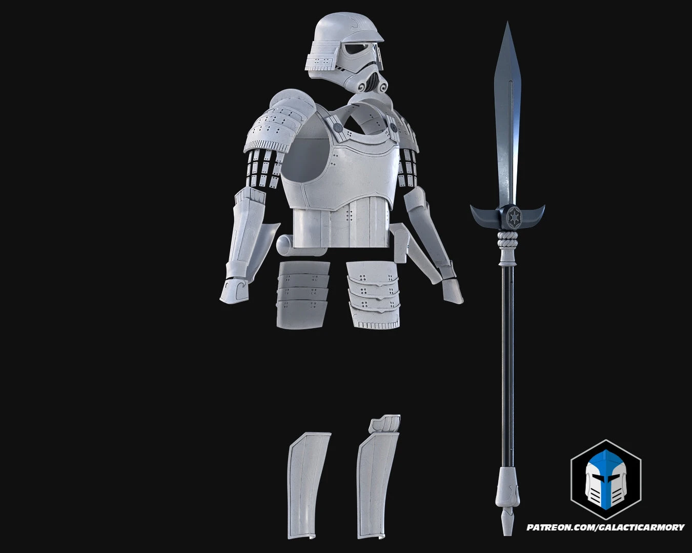Samurai Stormtrooper Armor - 3D Print Files 12 Samurai Stormtrooper Armor - 3D Print Files - Image 10