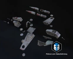 1:48 Scale LAAT Gunship - DIY -Galactic Armory Store 2.5LegionSizedLAAT Exploded