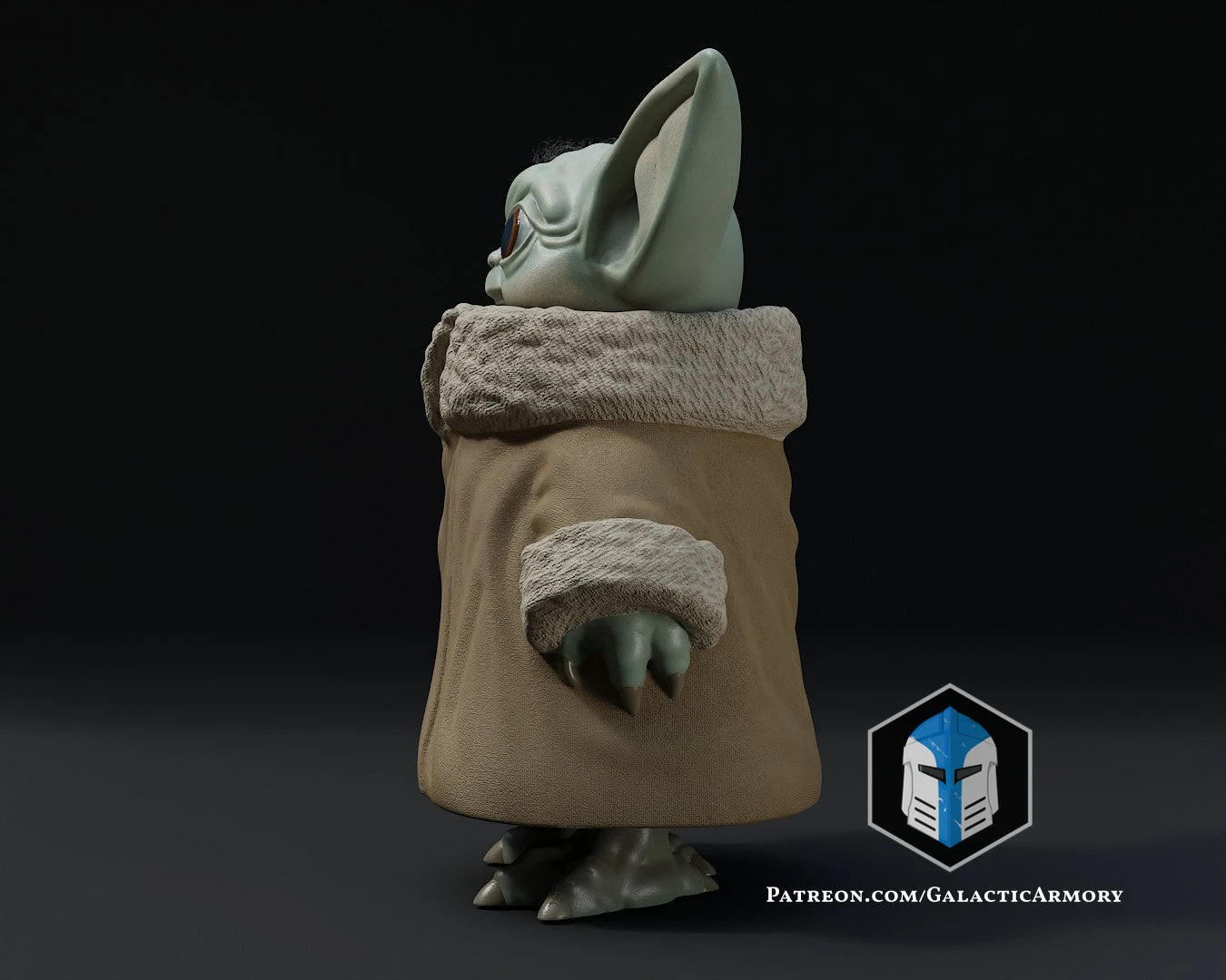 Standing Grogu - Arms At Side - 3D Print Files 15 Standing Grogu - Arms At Side - 3D Print Files - Image 13