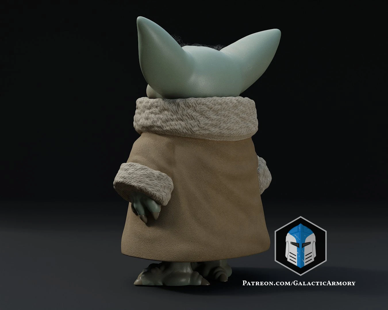 Standing Grogu - Arms At Side - 3D Print Files 16 Standing Grogu - Arms At Side - 3D Print Files - Image 14