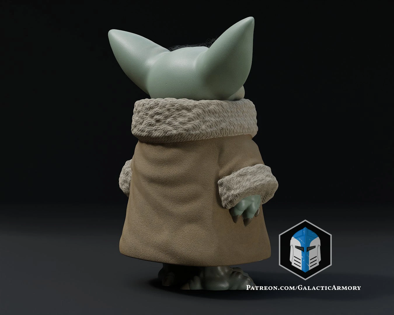 Standing Grogu - Arms At Side - 3D Print Files 18 Standing Grogu - Arms At Side - 3D Print Files - Image 16