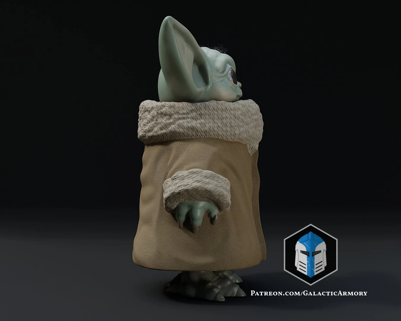 Standing Grogu - Arms At Side - 3D Print Files 19 Standing Grogu - Arms At Side - 3D Print Files - Image 17