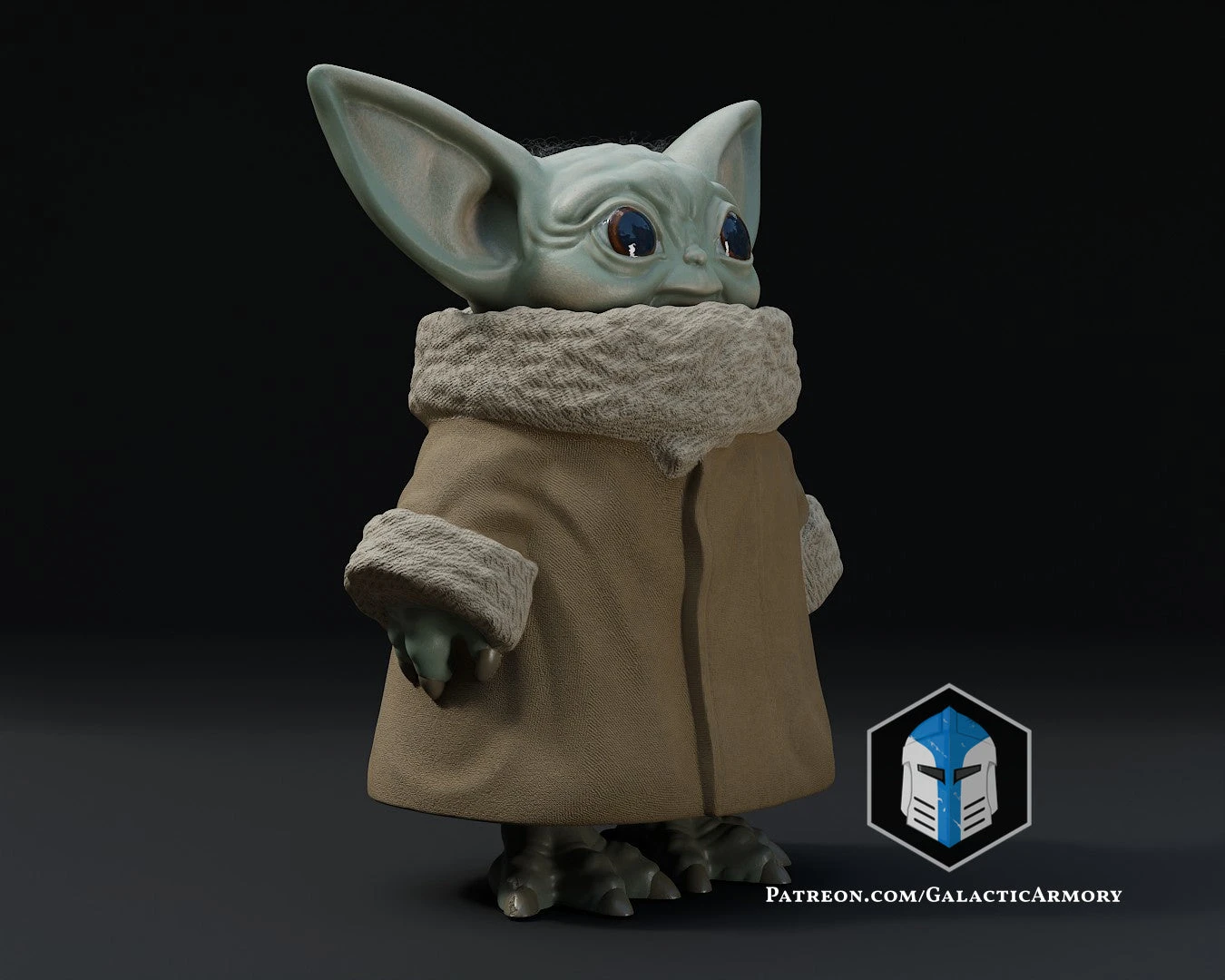 Standing Grogu - Arms At Side - 3D Print Files 20 Standing Grogu - Arms At Side - 3D Print Files - Image 18