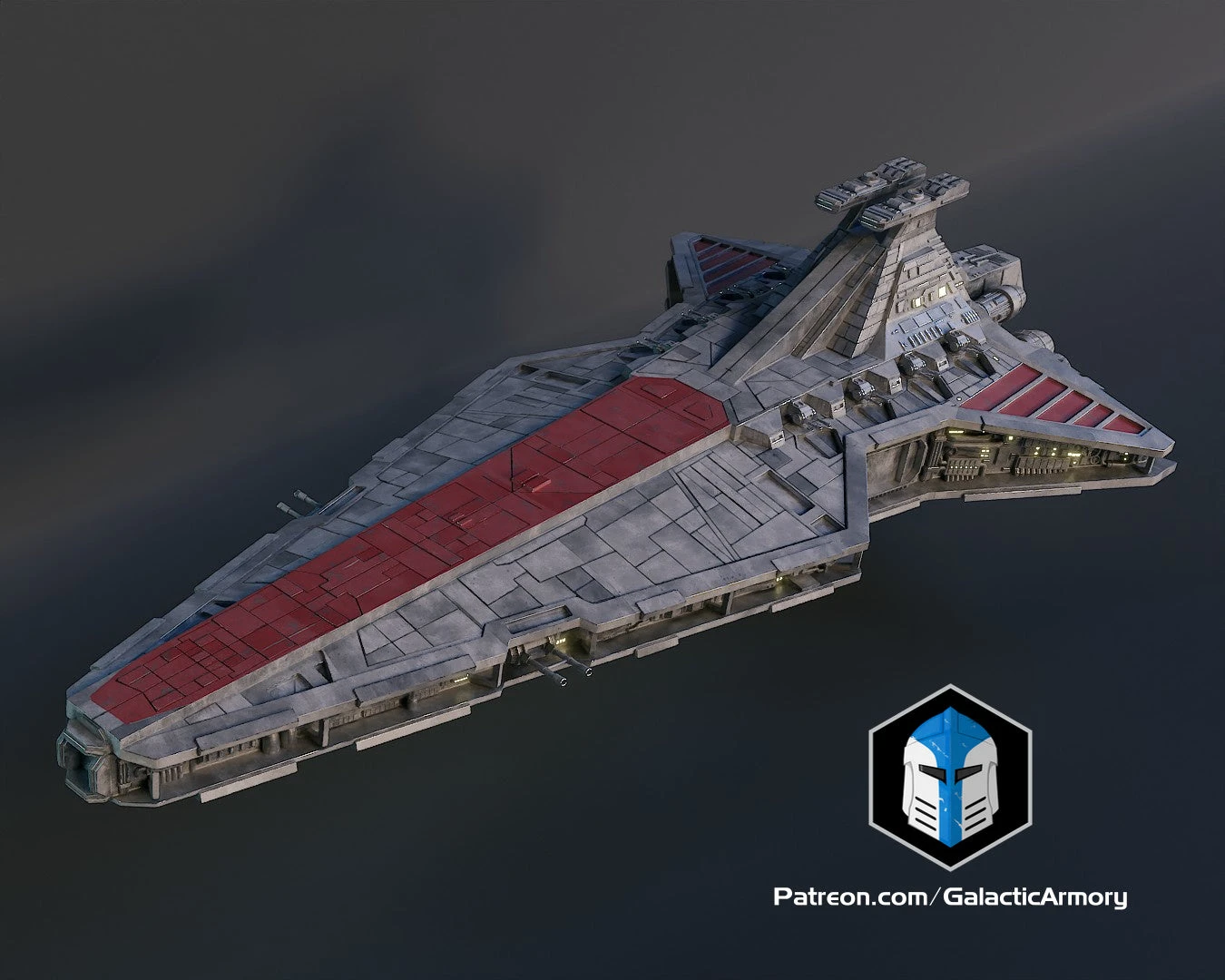 Clone Wars Venator Capital Ship - 3D Print Files 5 Clone Wars Venator Capital Ship - 3D Print Files - Image 3