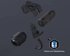 ODST Helmet Accessory Pack - 3D Print Files -Galactic Armory Store 2a