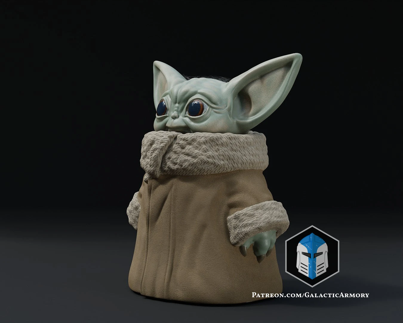 Standing Grogu - Arms At Side - 3D Print Files 7 Standing Grogu - Arms At Side - 3D Print Files - Image 5