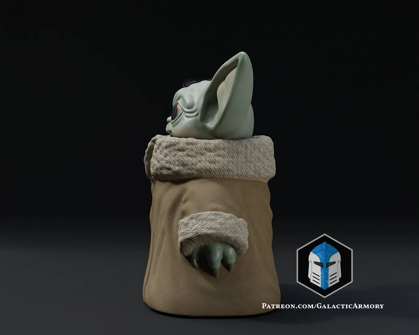 Standing Grogu - Arms At Side - 3D Print Files 8 Standing Grogu - Arms At Side - 3D Print Files - Image 6