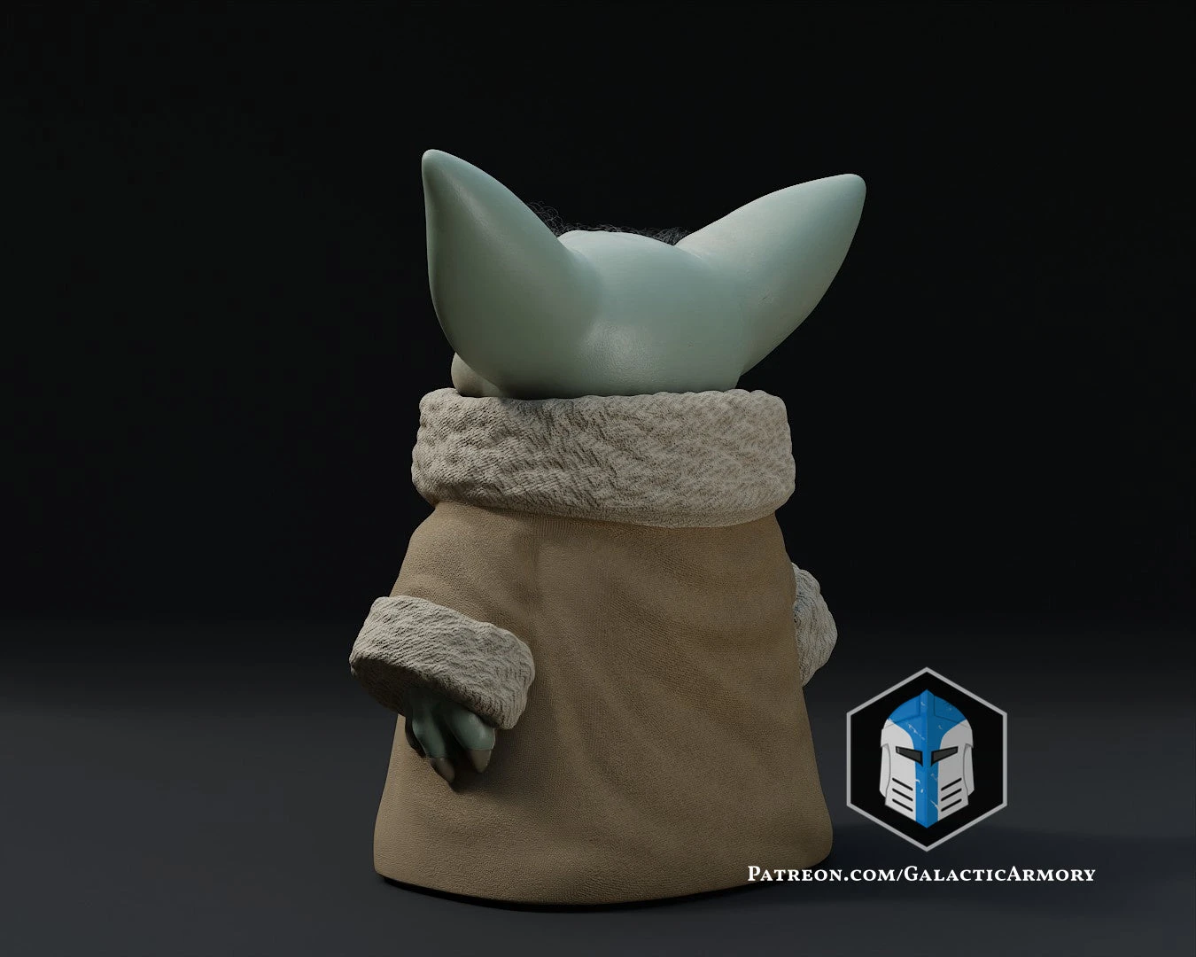 Standing Grogu - Arms At Side - 3D Print Files 9 Standing Grogu - Arms At Side - 3D Print Files - Image 7