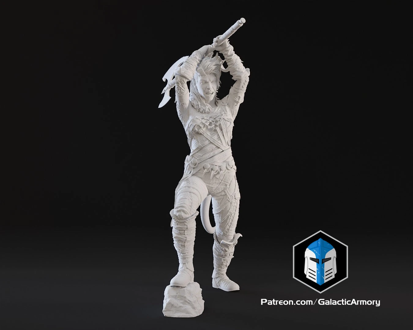 Karlach Figurine - Pose 3 - 3D Print Files 6 Karlach Figurine - Pose 3 - 3D Print Files - Image 4