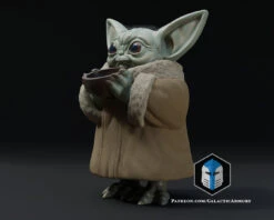 Standing Grogu - Bowl - 3D Print Files -Galactic Armory Store 30001