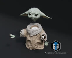 Grogu Figurine - Pose 3 - 3D Print Files 16 Grogu Figurine - Pose 3 - 3D Print Files -Galactic Armory Store 30250